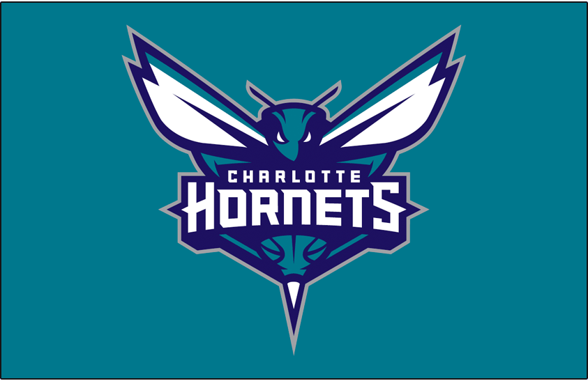 Charlotte Hornets 2014-Pres Primary Dark Logo fabric transfer